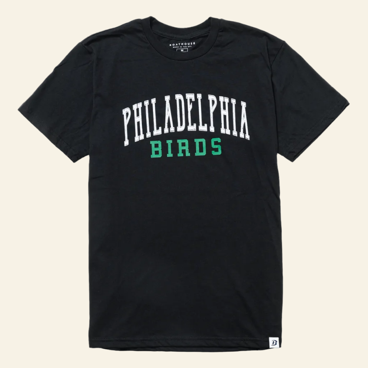 Black t-shirt with &