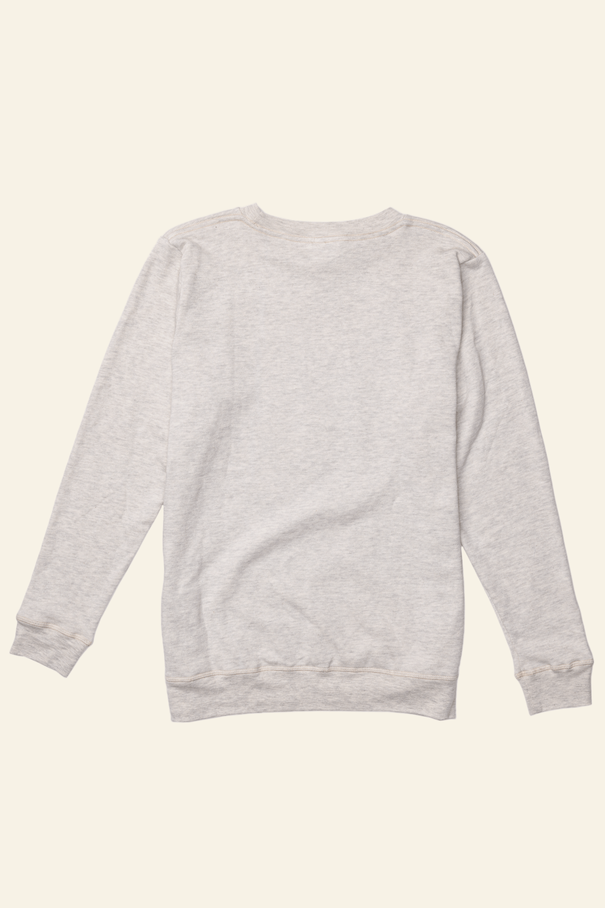 Light gray sweatshirt on a white background