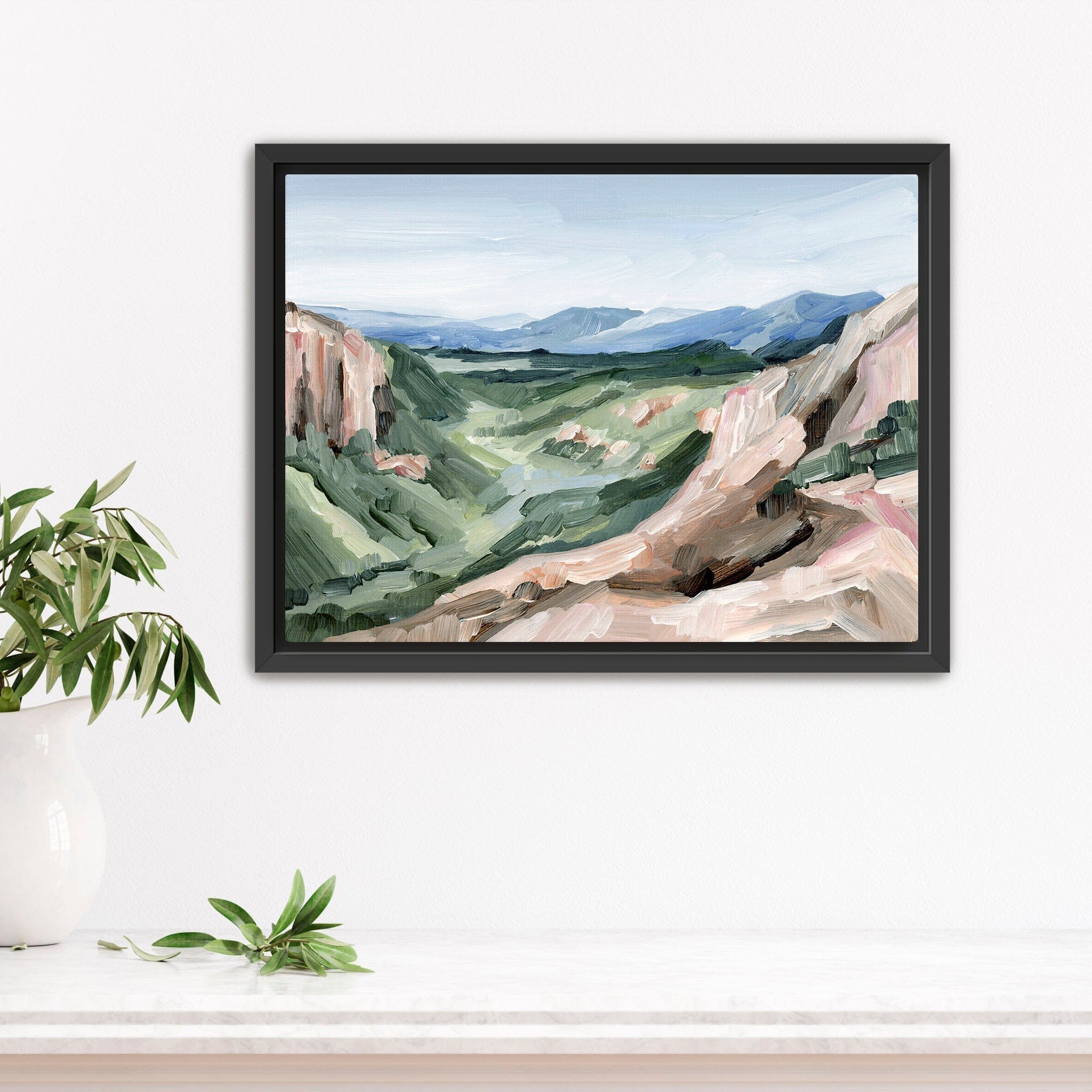 Katie Garrison Art Print Stretched Canvas / 8x10 in / Black Frame "Black Bear Pass" Art Print