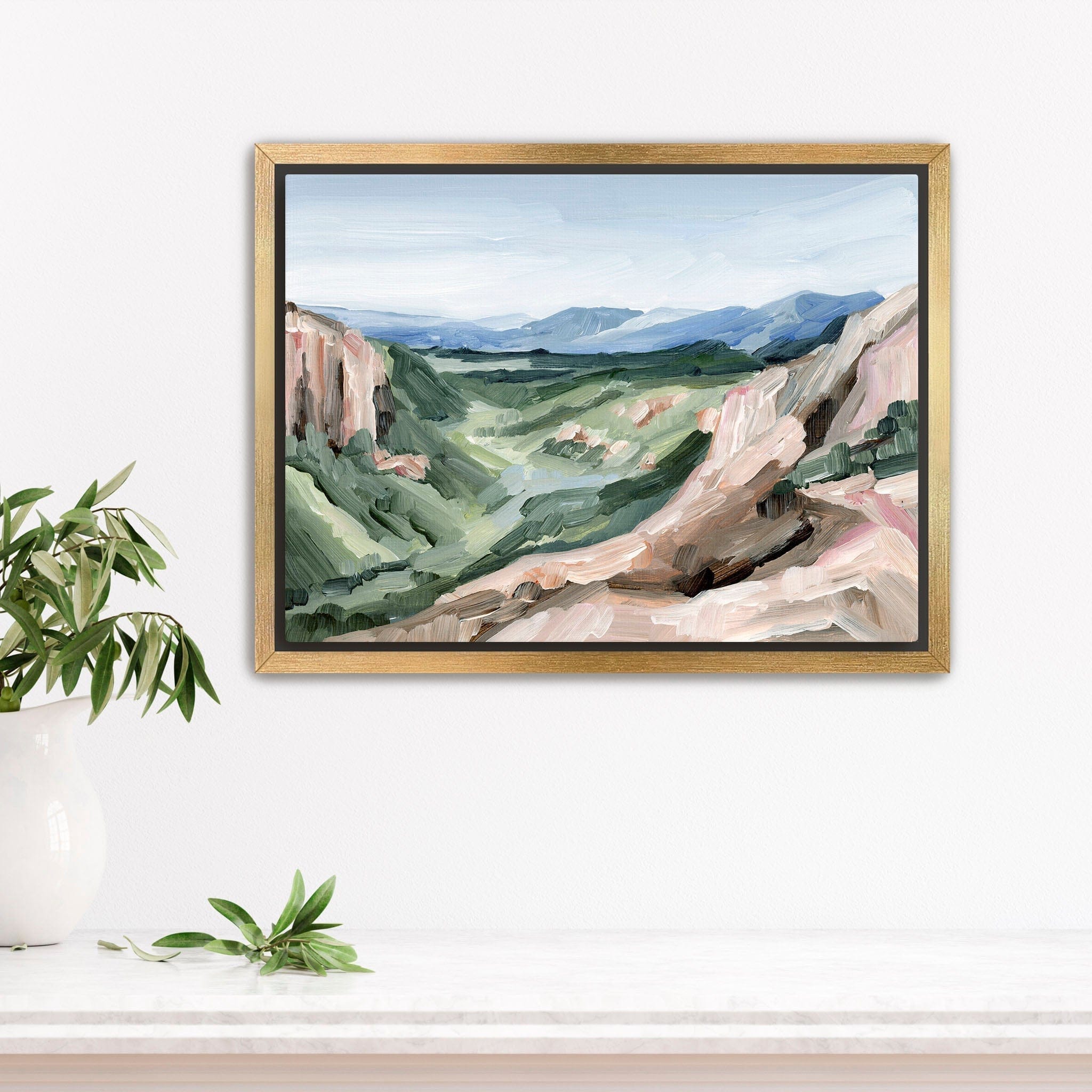 Katie Garrison Art Print Stretched Canvas / 8x10 in / Gold Frame "Black Bear Pass" Art Print