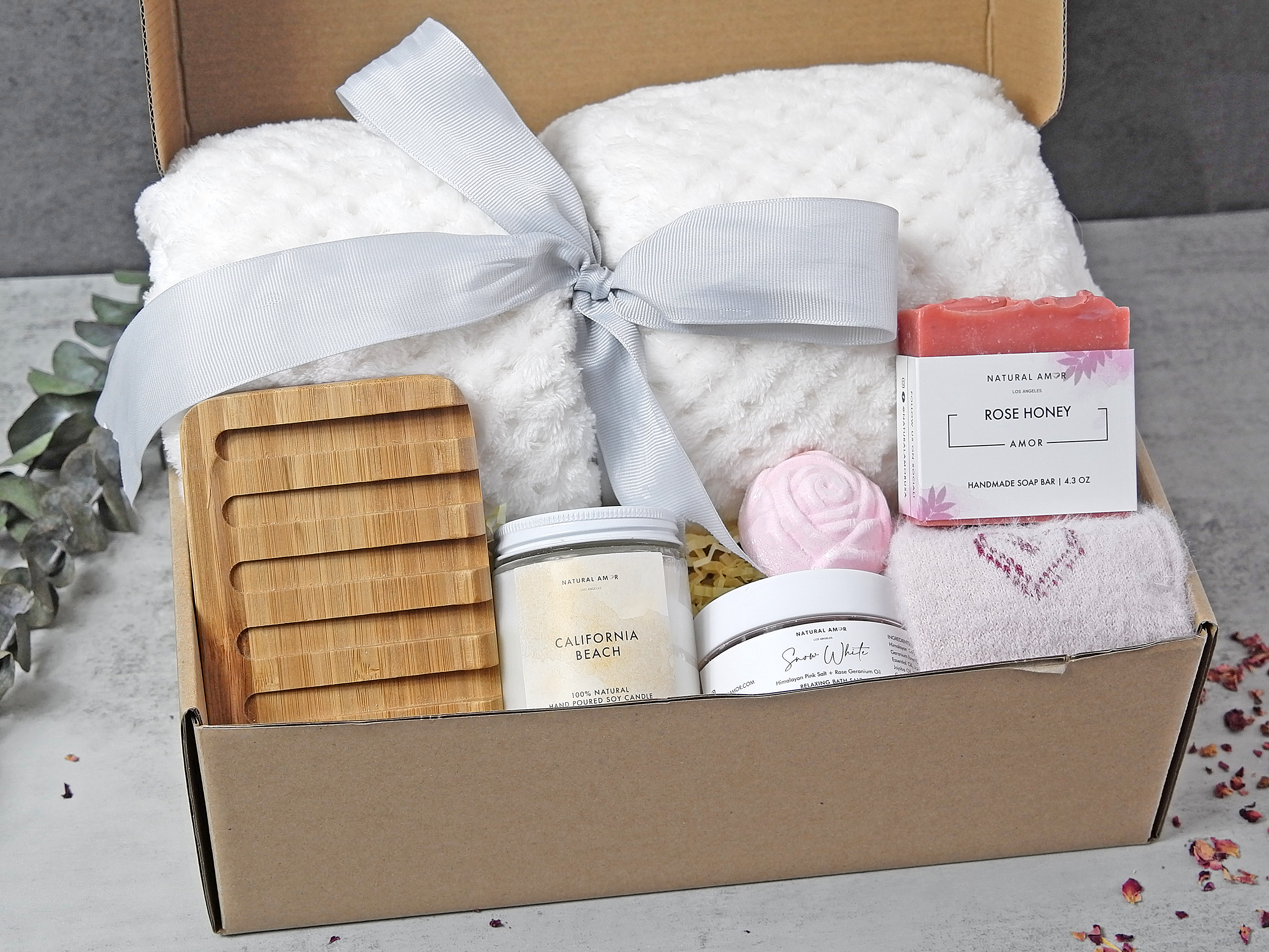 Blanket Rose Gift Set - My American Goods