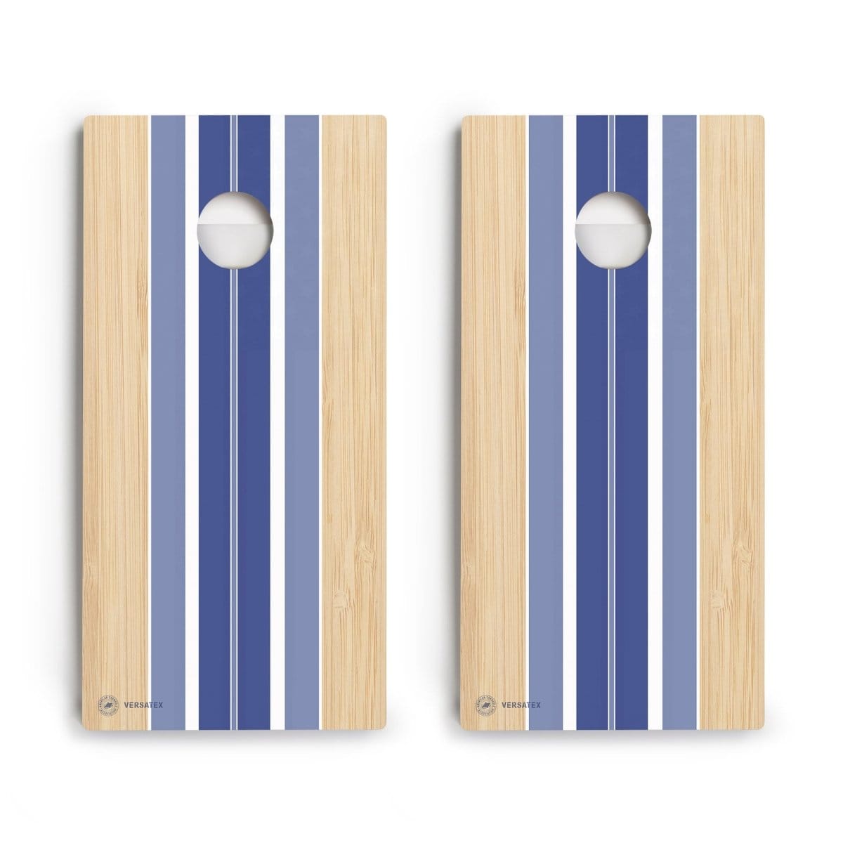 American Cornhole Association Versatex All-Weather Cornhole Boards Blue Beach Stripes Versatex All-Weather Cornhole Boards