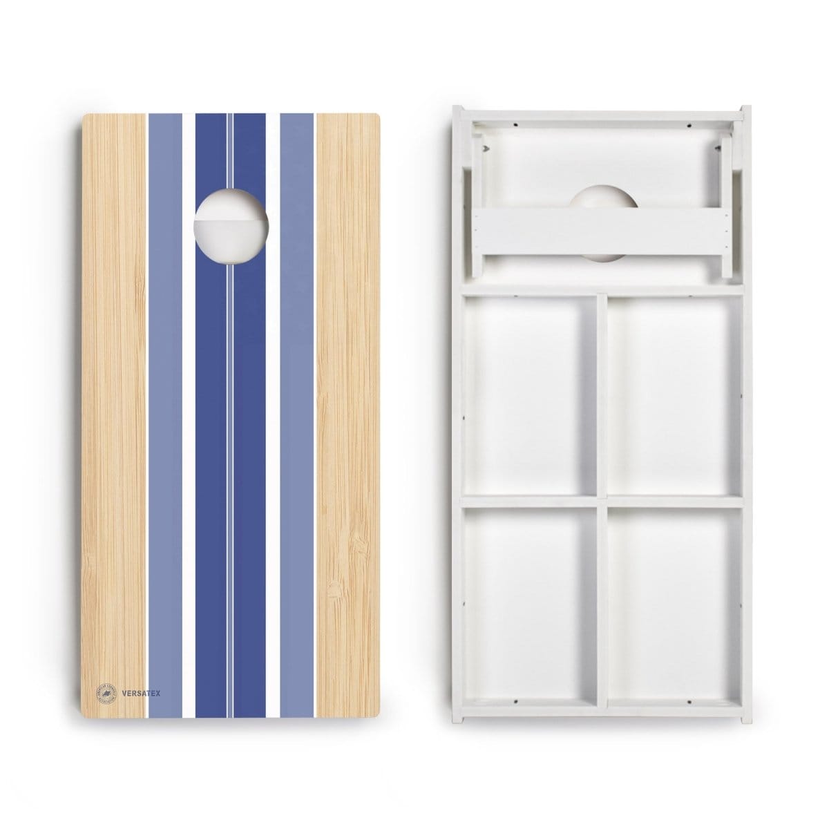 American Cornhole Association Versatex All-Weather Cornhole Boards Blue Beach Stripes Versatex All-Weather Cornhole Boards