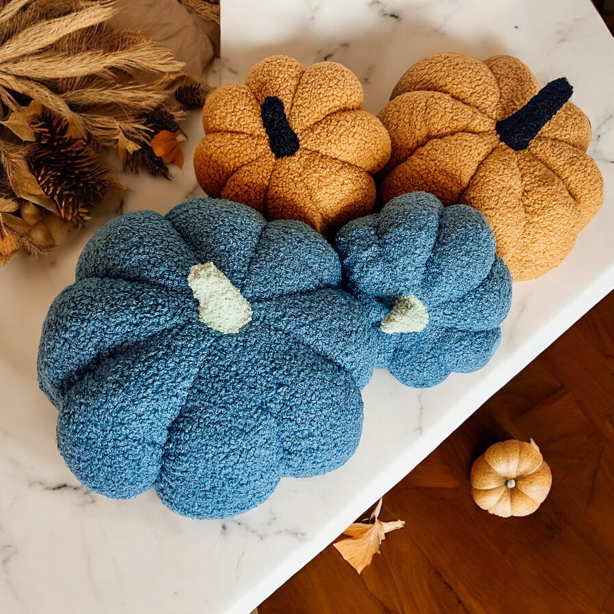Gia Roma throw pillows Blue / Small Blair Pumpkin II