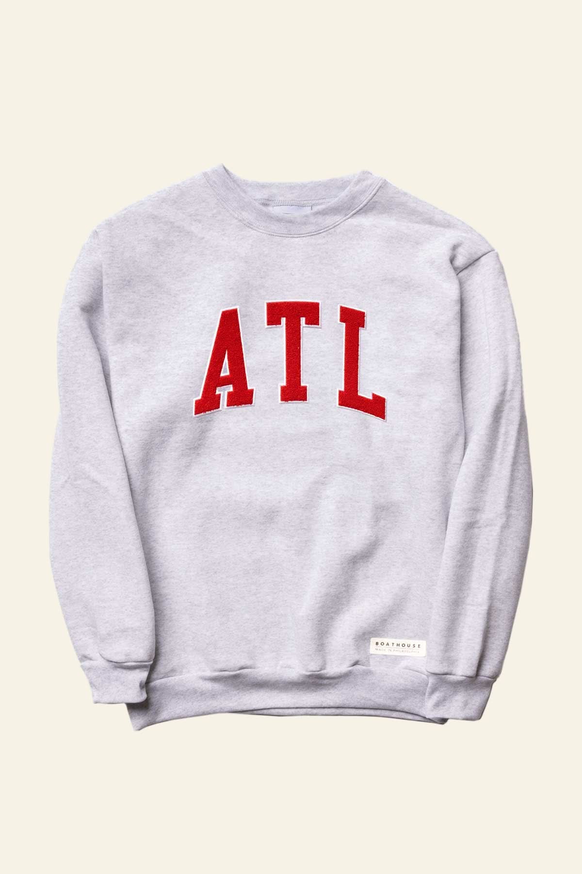 Gray sweatshirt with &