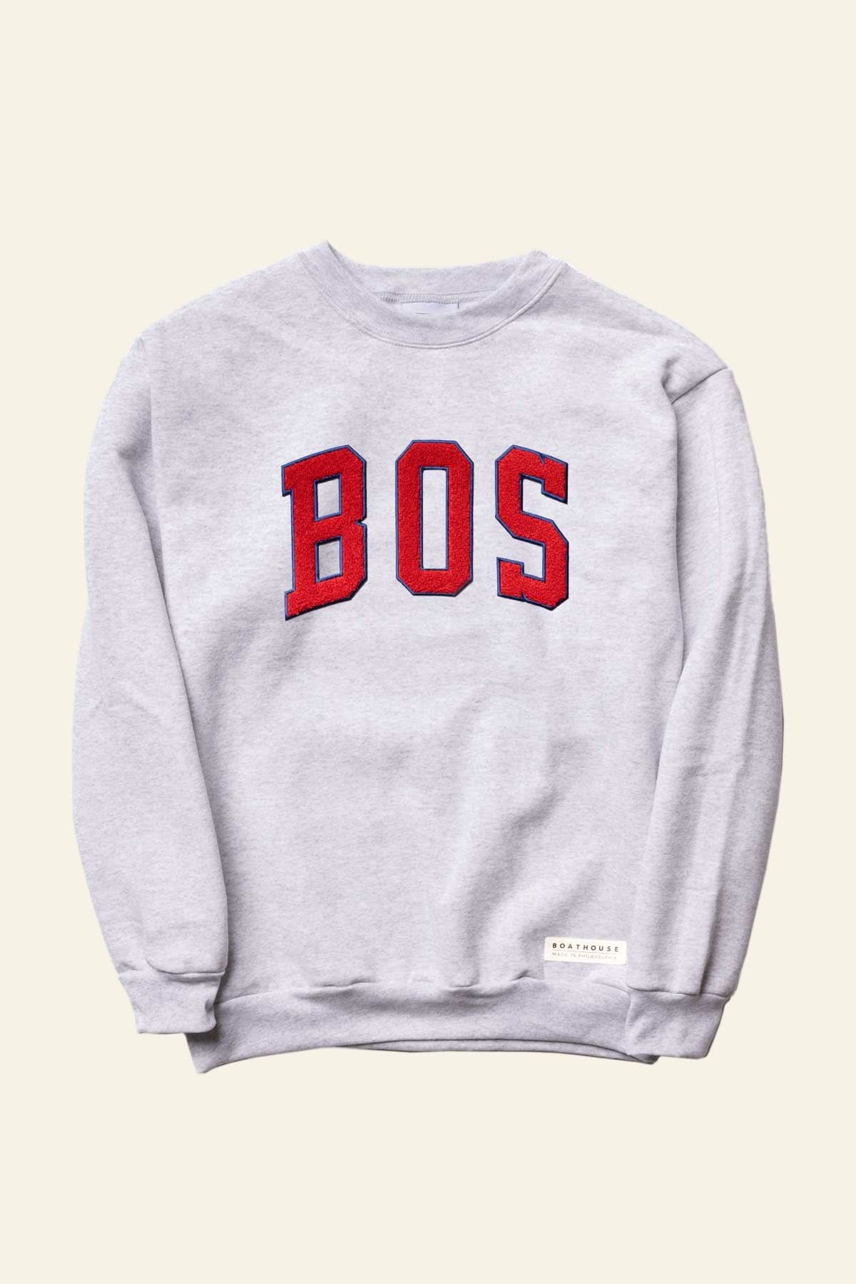 Gray sweatshirt with &