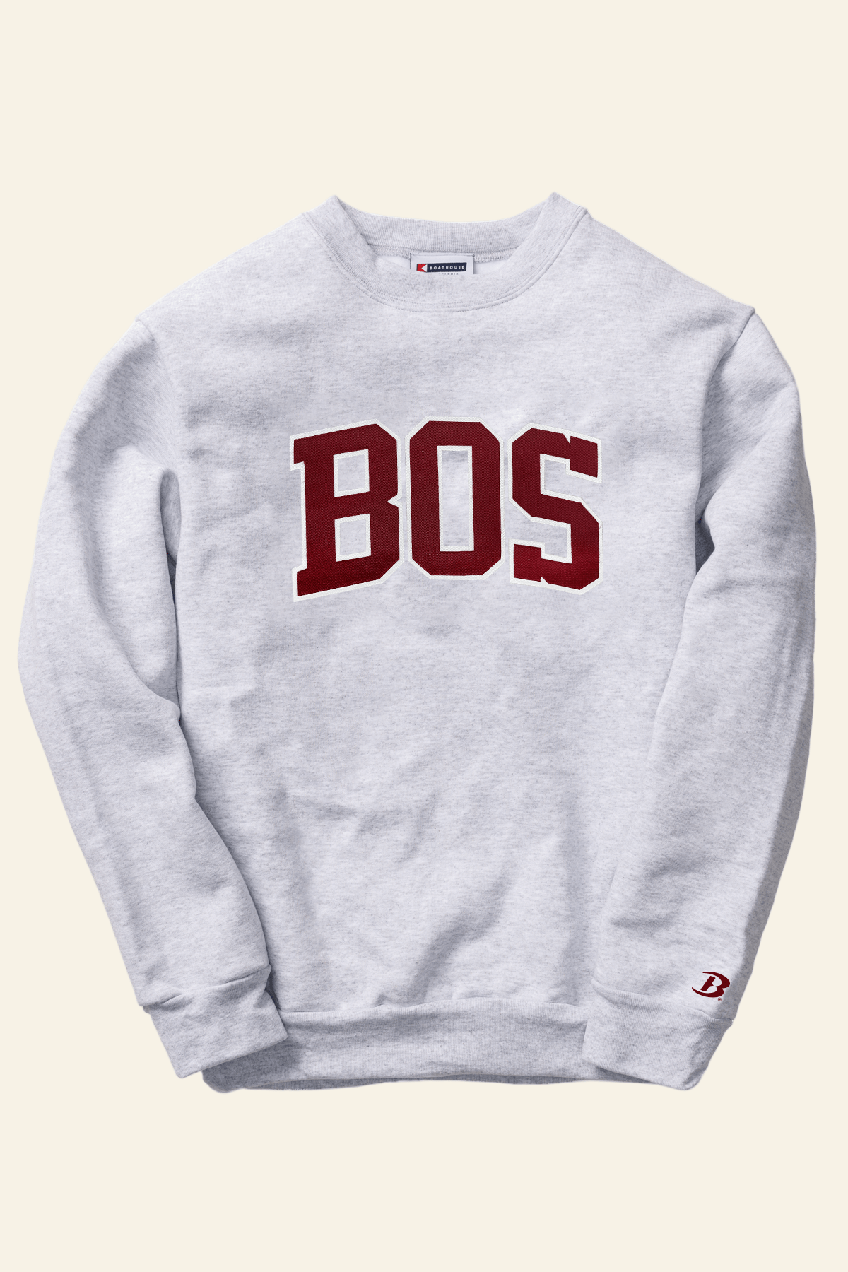 Gray sweatshirt with &