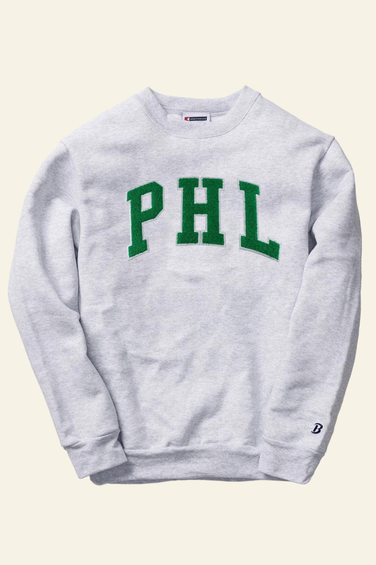 Boathouse unisex crew neck sweatshirt Kelly Green / X-Small Boathouse Philly Chenille Crew