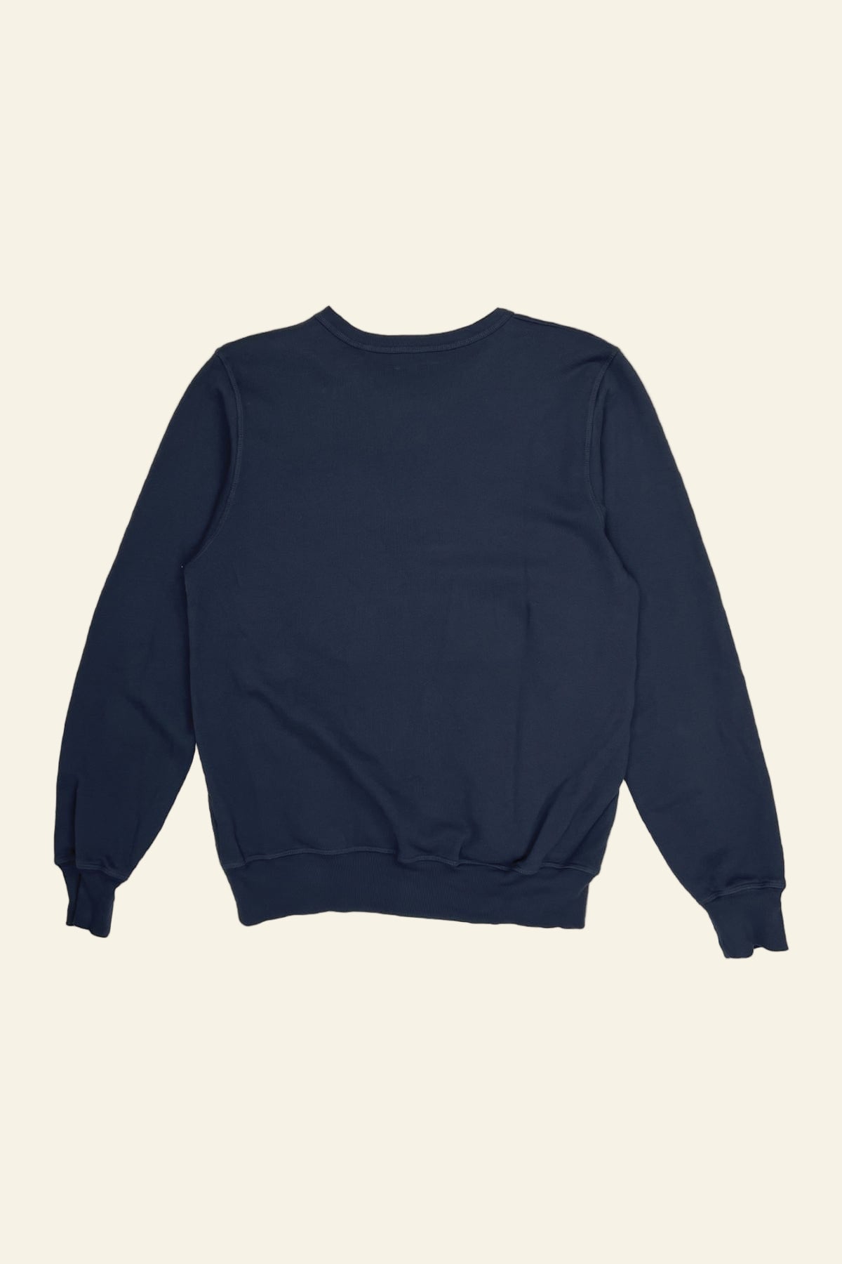 Navy blue sweatshirt on a white background