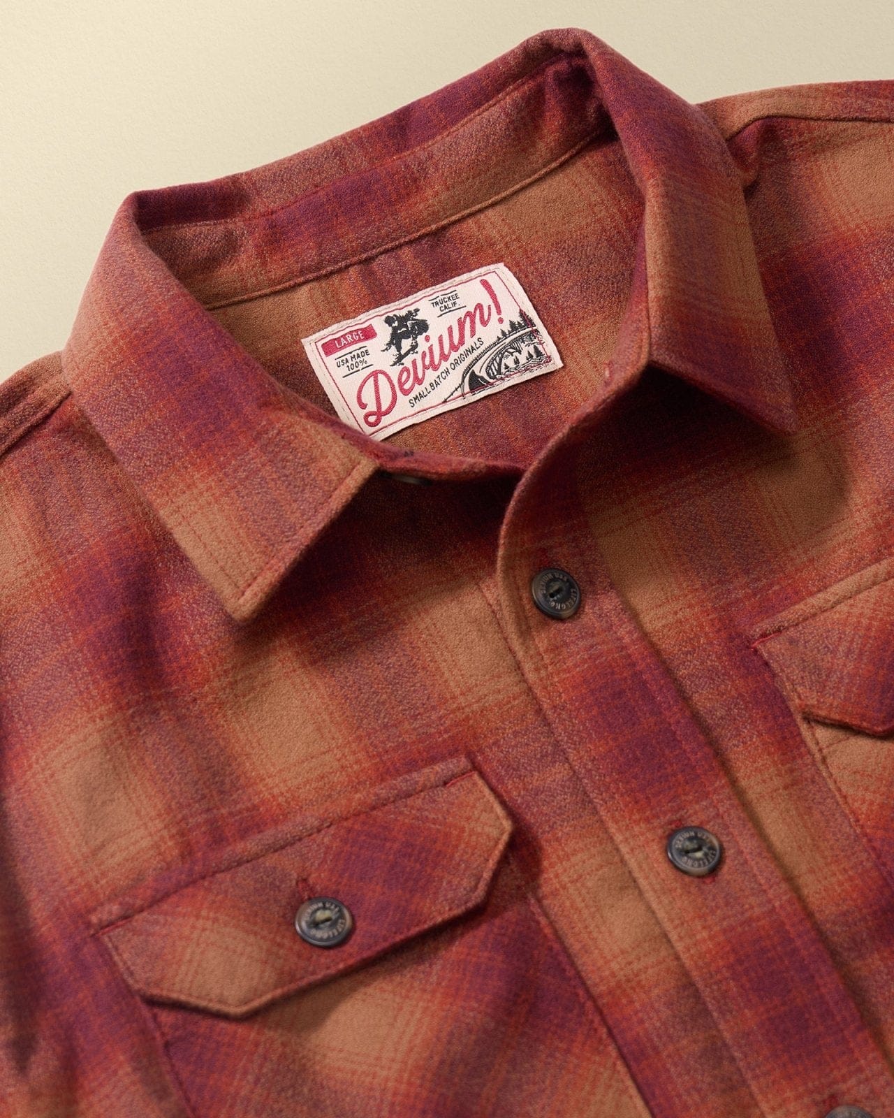 Devium Shirts Boca Long Sleeve Flannel Shirt