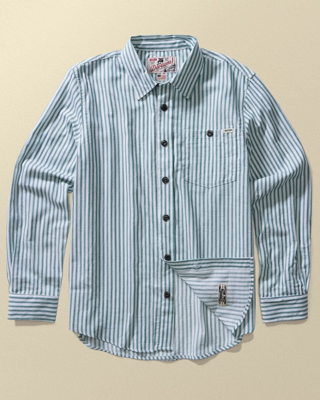 Bodega Striped Long Sleeve Shirt - My American Goods