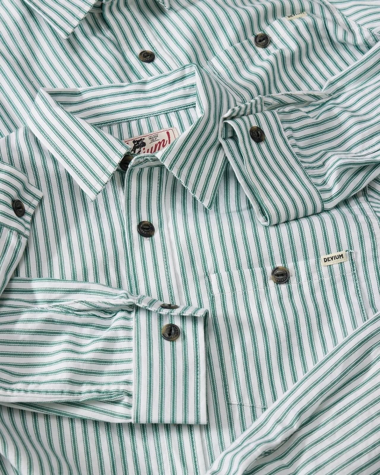 Bodega Striped Long Sleeve Shirt - My American Goods