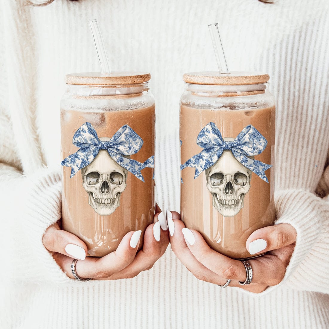 Gia Roma Travel Mug, Coffee Cup, Drinkware Bow Skull 20oz