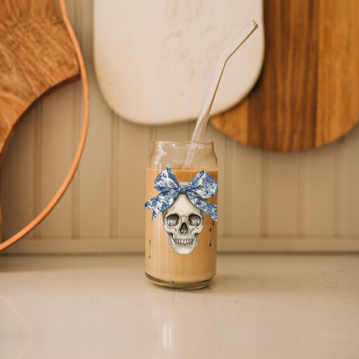 Gia Roma Travel Mug, Coffee Cup, Drinkware Bow Skull 20oz