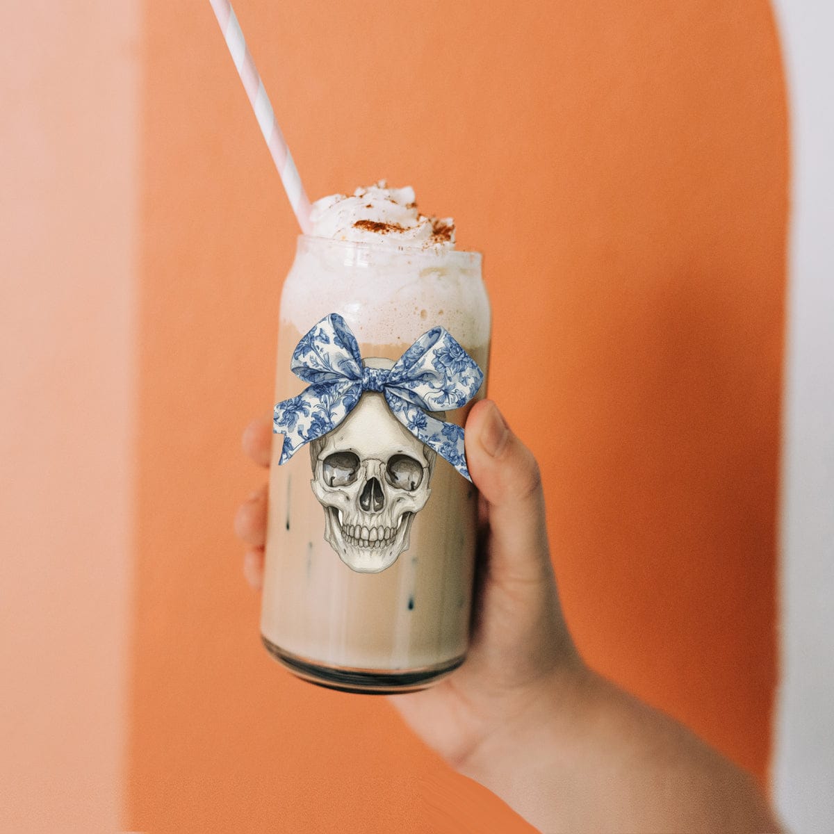 Gia Roma Travel Mug, Coffee Cup, Drinkware Bow Skull 20oz