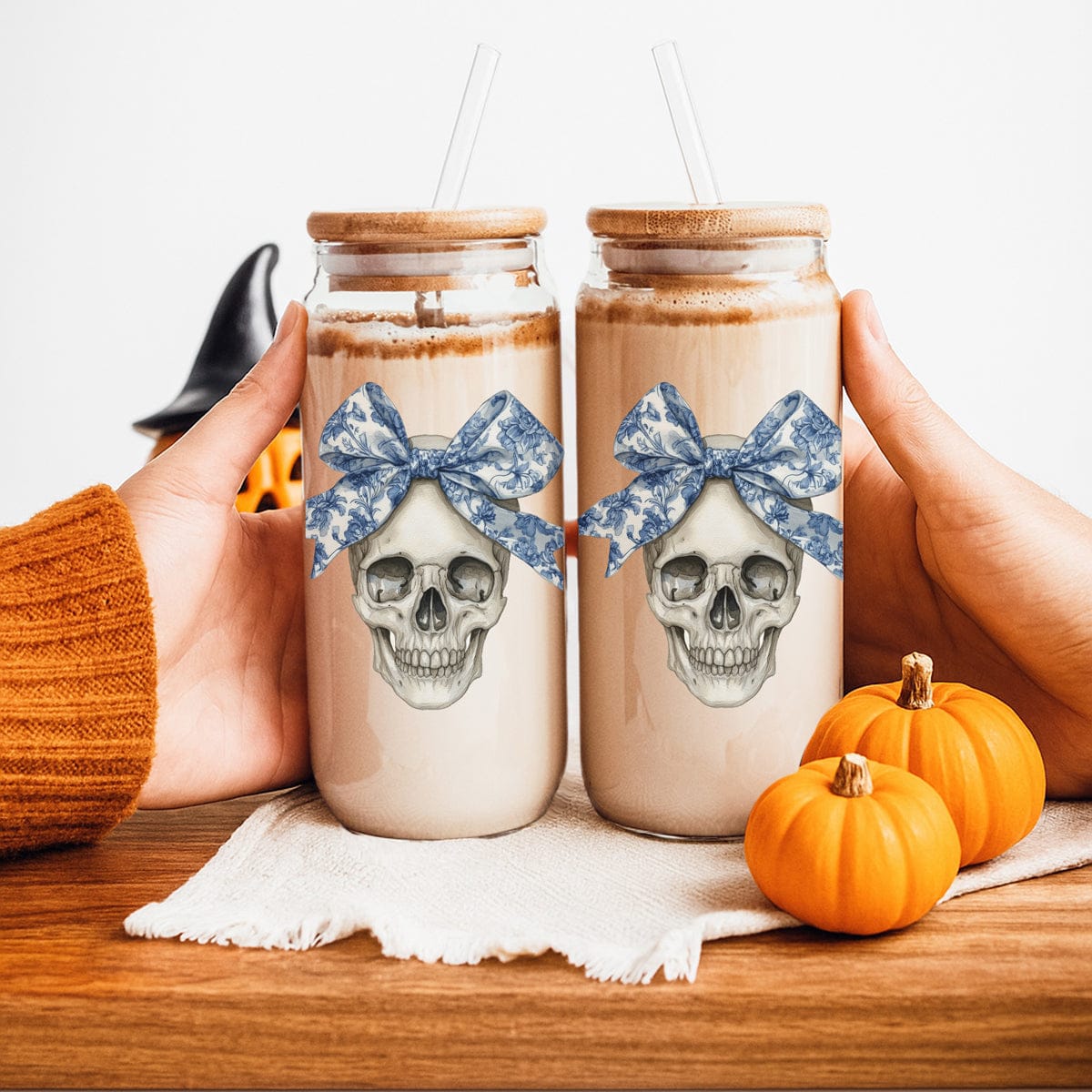 Gia Roma Travel Mug, Coffee Cup, Drinkware Bow Skull 20oz