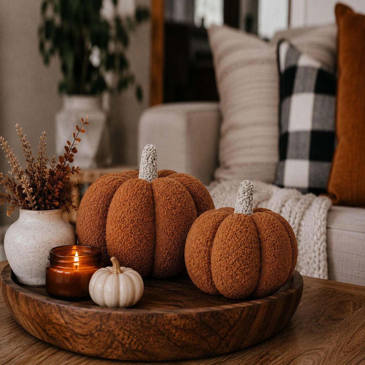 Gia Roma throw pillows Blair Pumpkin II