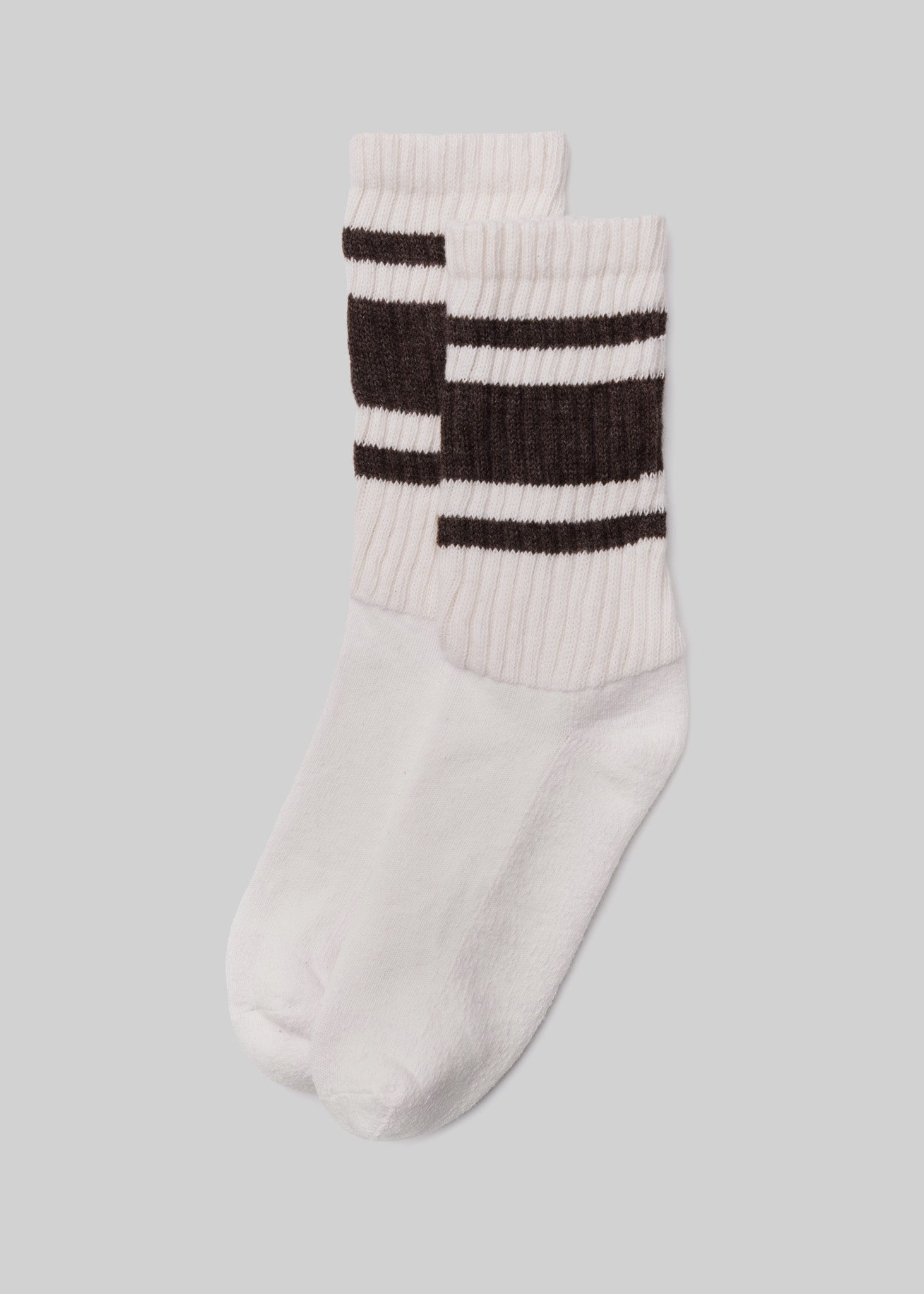 American Trench Socks brown heather / One Size The Heathered Mono Stripe