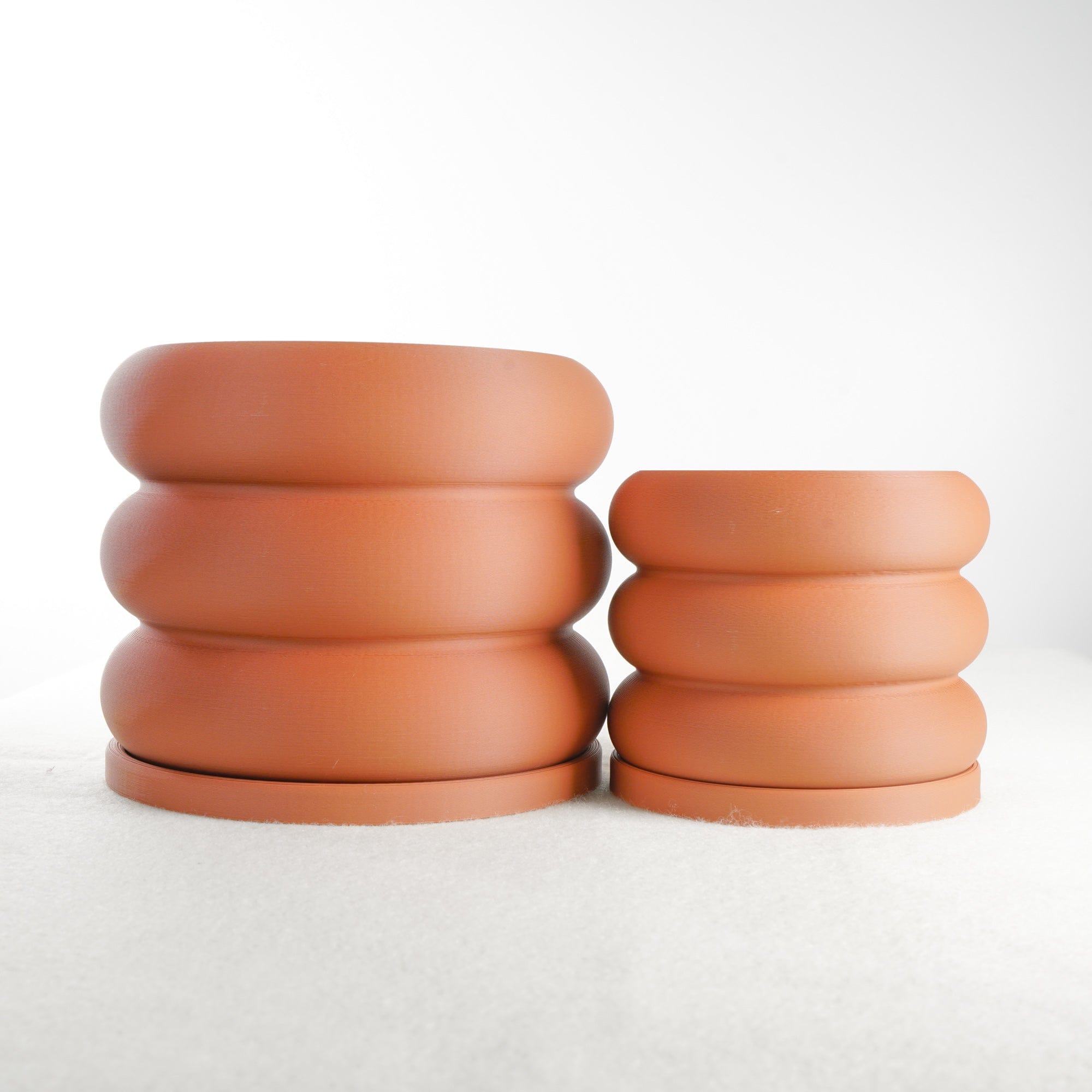 Rosebud HomeGoods Pots & Planters Terracotta / With Drip Tray / 4 Inch Bubble Planter/ Donut Planter with Drainage