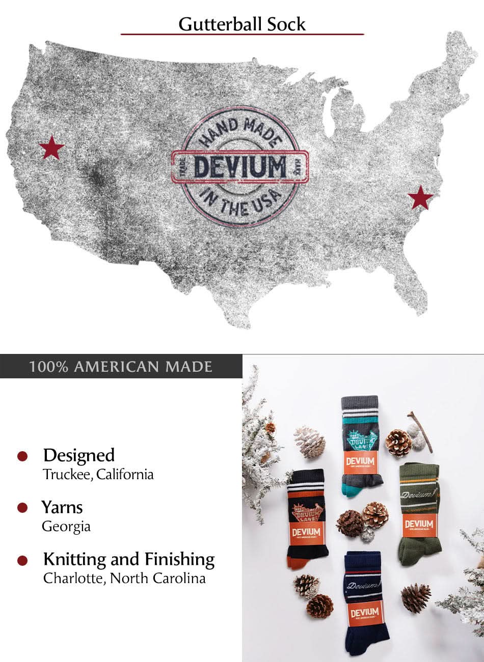 Burnout Merino Sock - My American Goods