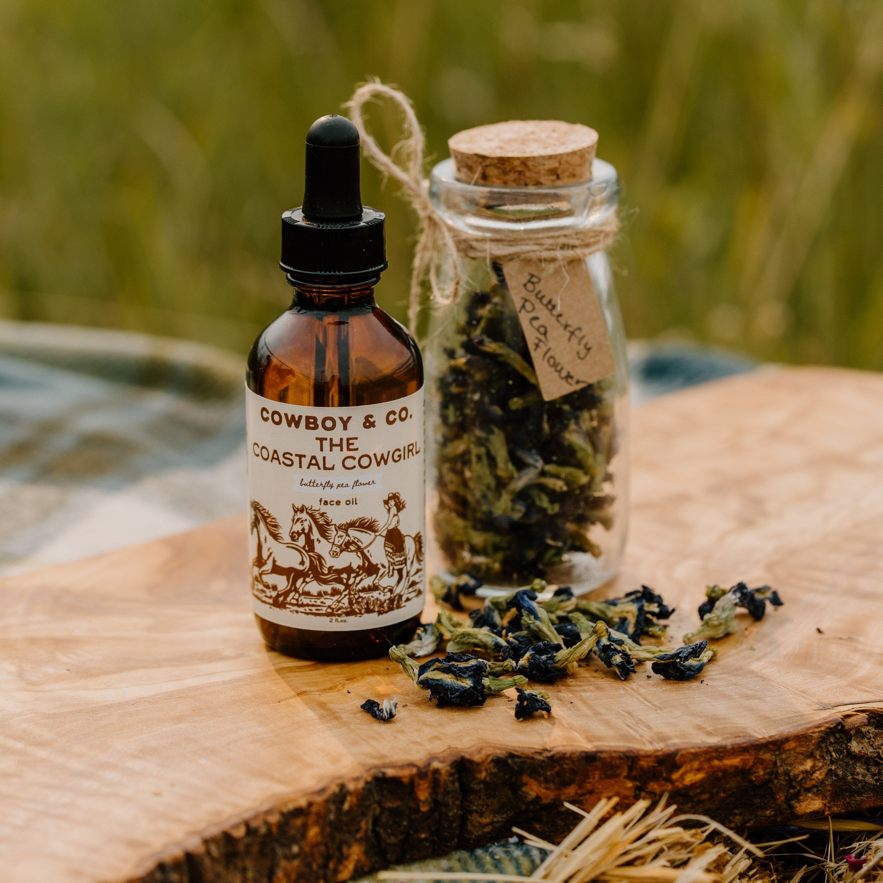 The Coastal Cowgirl - Organic Butterfly Pea Flower Face Oil - My American Goods