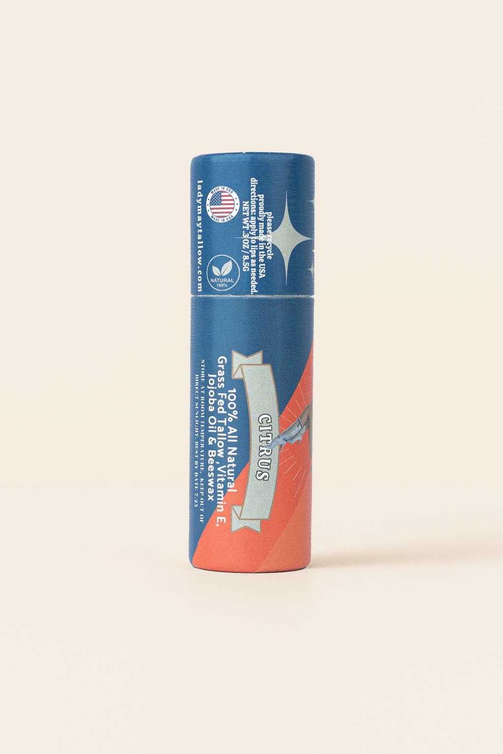 Lady May Tallow Body Cream/Lotion Lady May Tallow Lip Balm | All Natural Beef Tallow Lip Balm