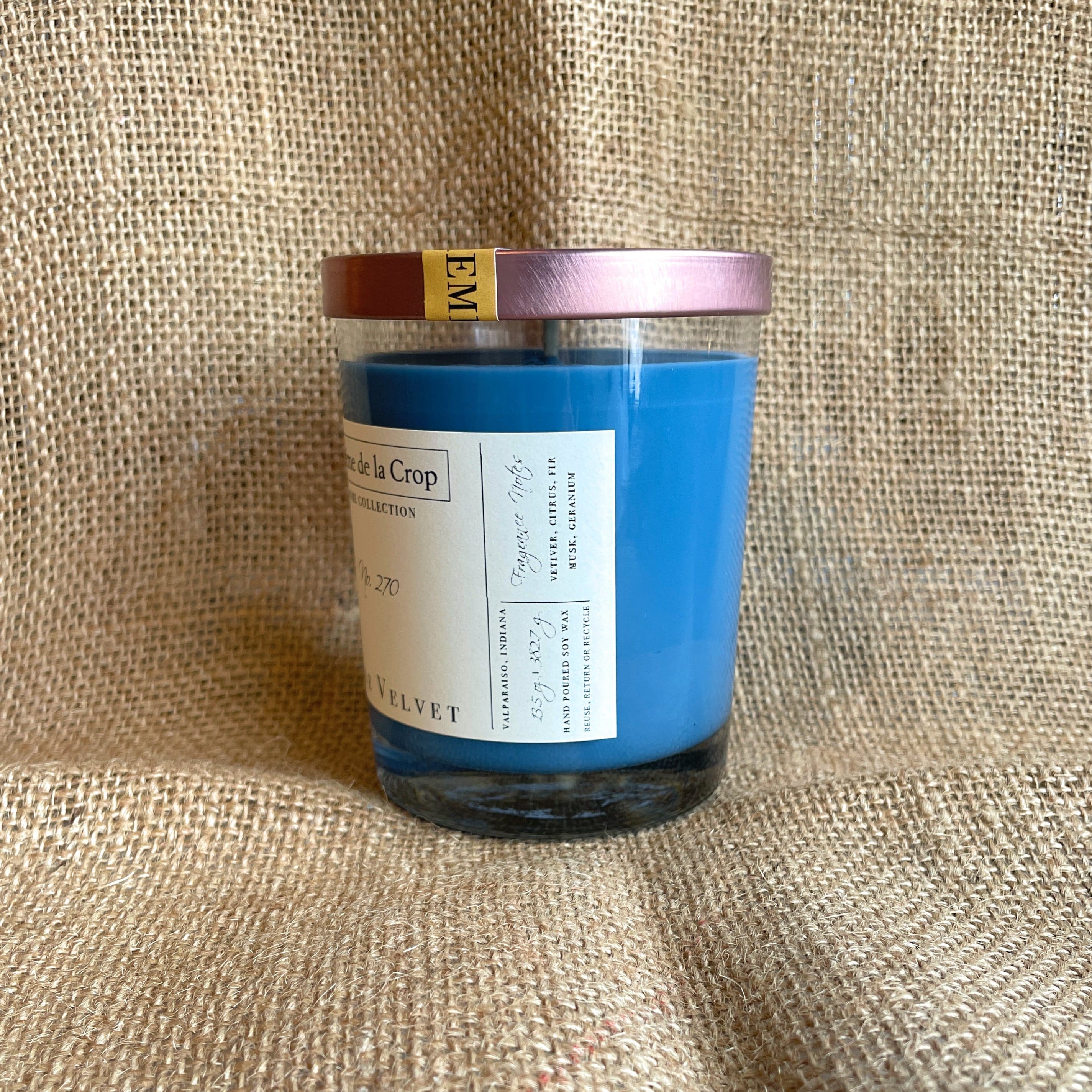 Soy Candle - Blue Velvet - My American Goods