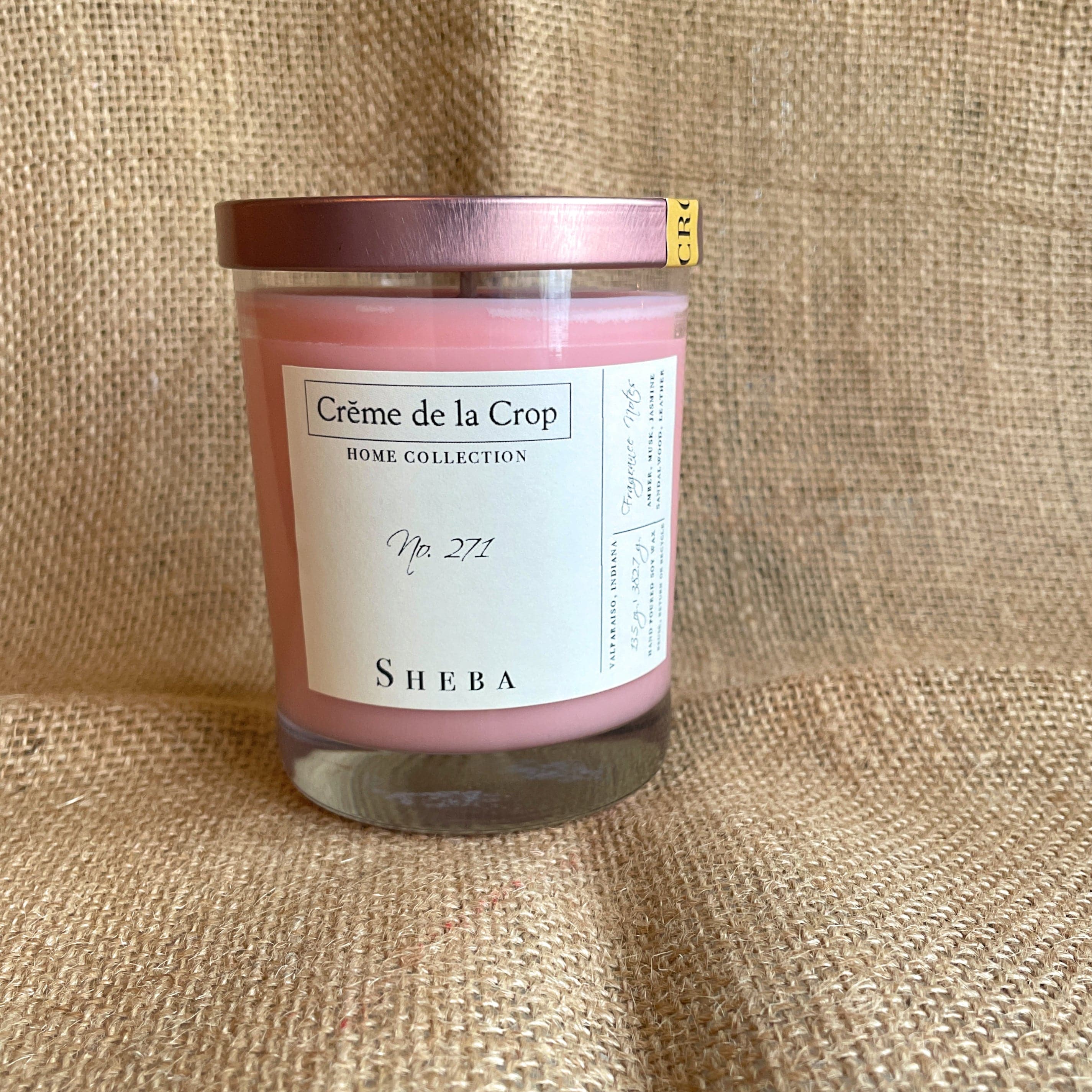 Creme de la Crop With Lid Soy Candle - Sheba