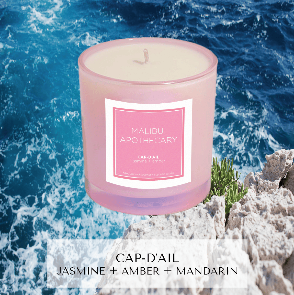 Iridescent Pink Candle - My American Goods