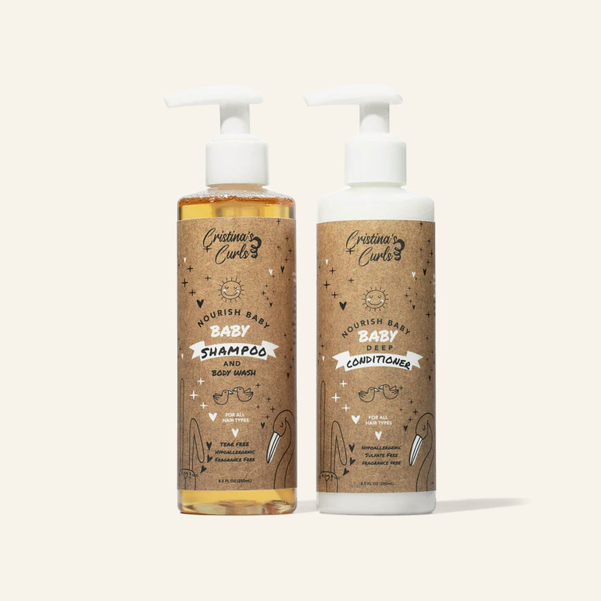 Nourishing Baby Shampoo and Conditioner Set