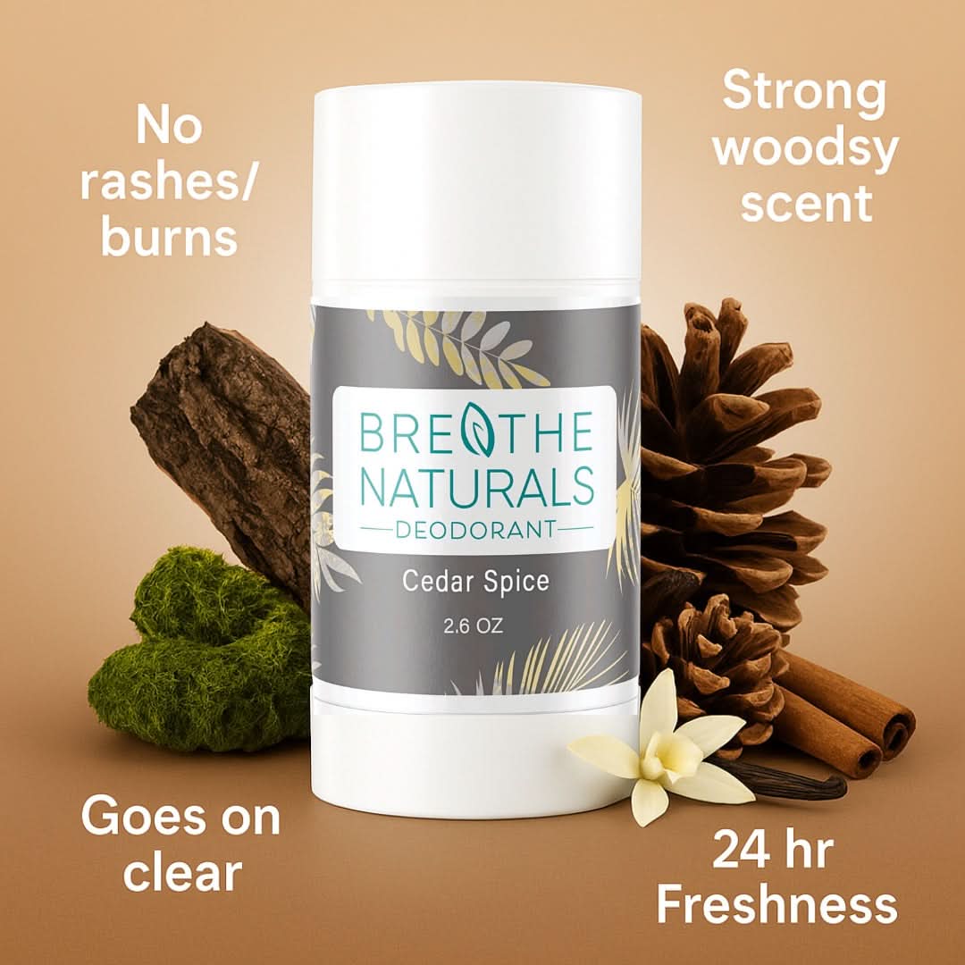 Breathe Naturals Deodorant Deodorant Cedar Spice Deodorant