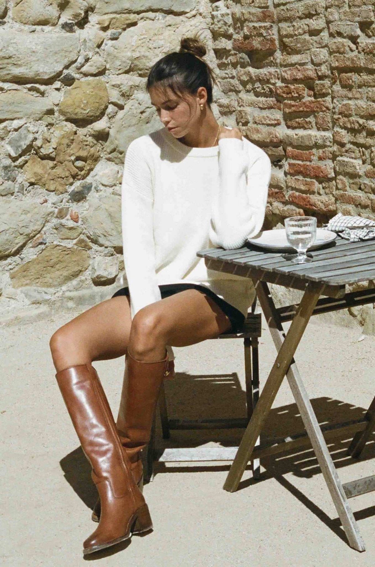 MERRITT CHARLES Sweaters Charles Sweater - Ivory White