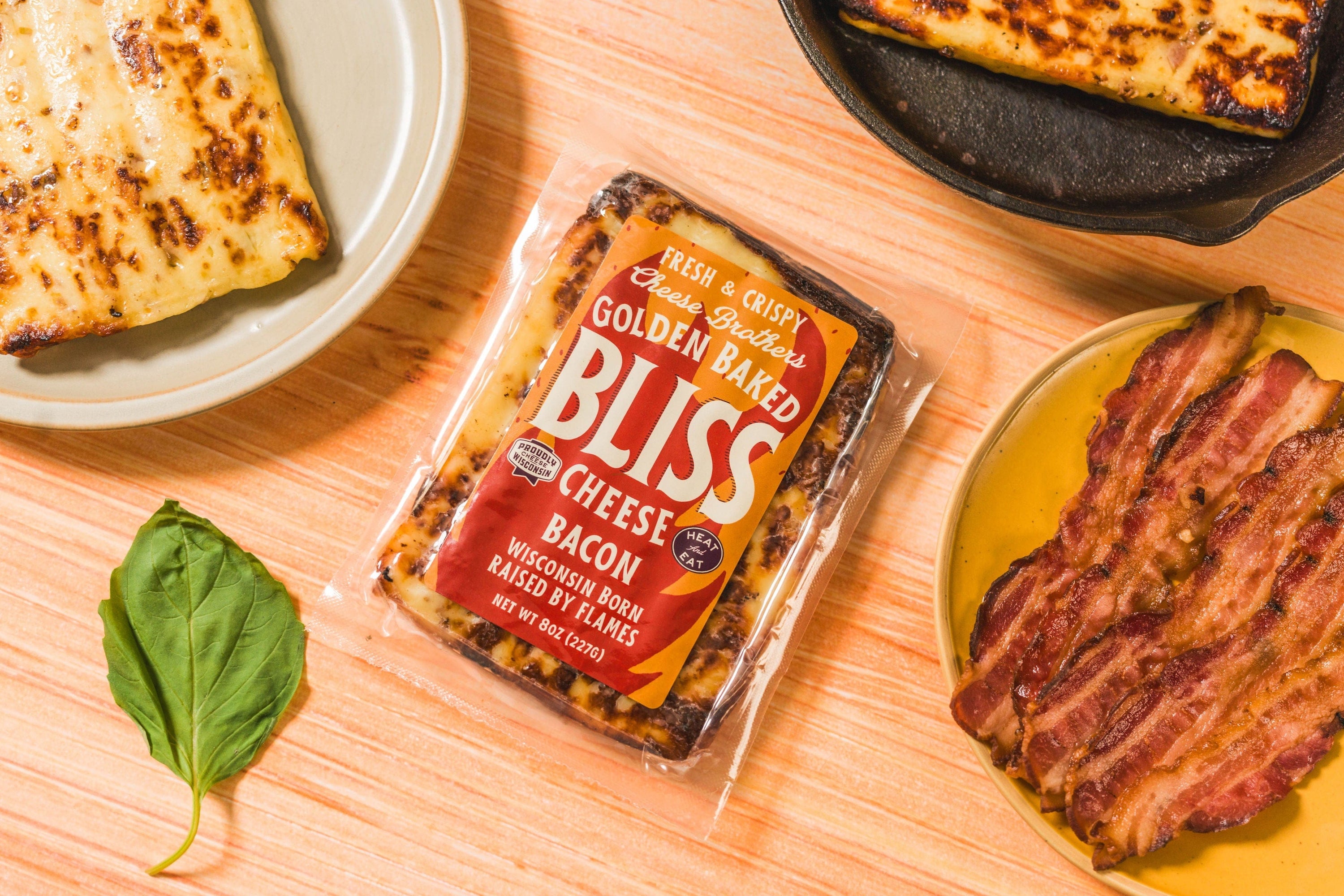 Cheese Brothers, Inc. Baked Cheese Bacon Golden Baked Bliss Cheese