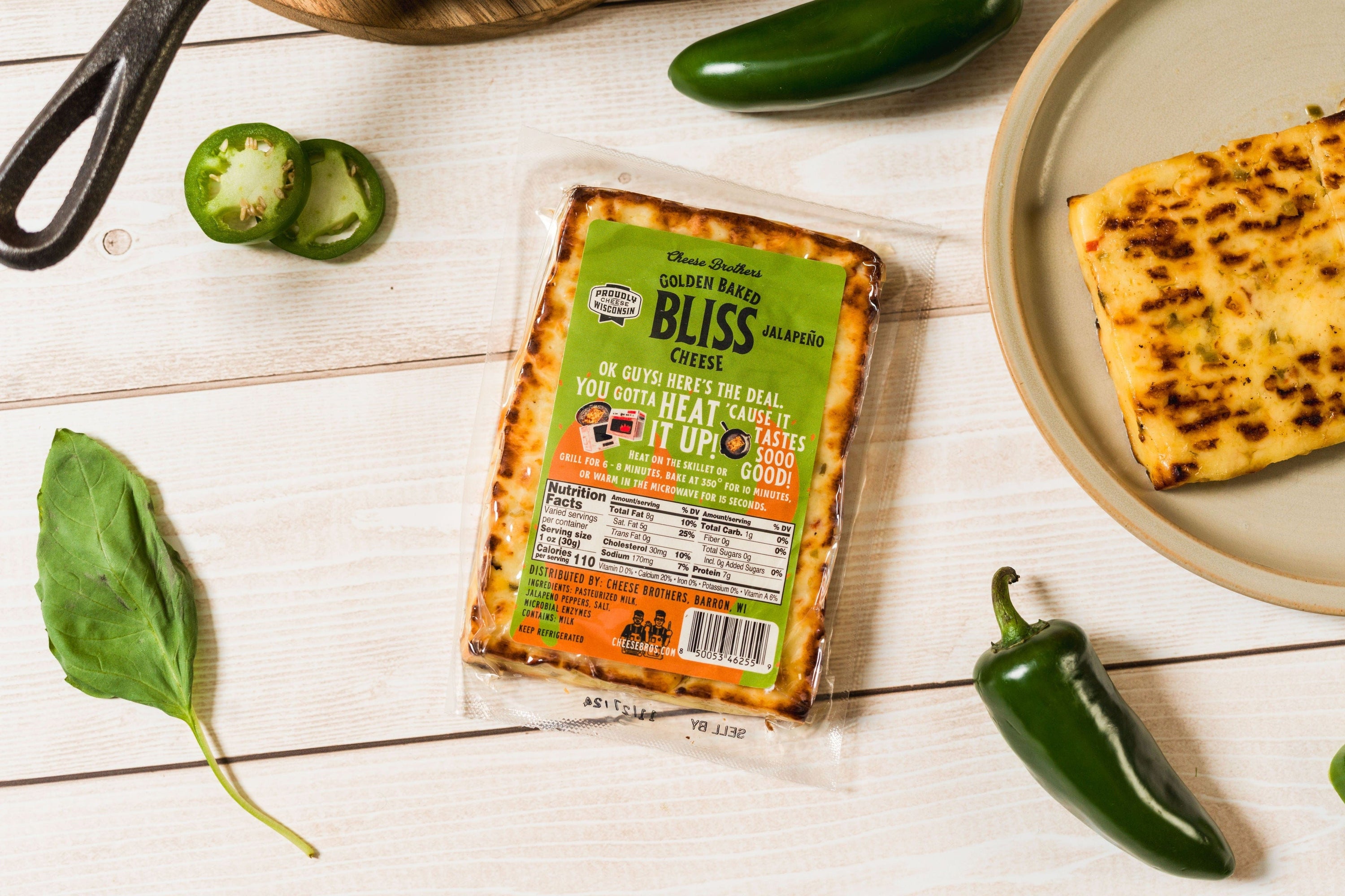 Cheese Brothers, Inc. Baked Cheese Jalapeño Golden Baked Bliss