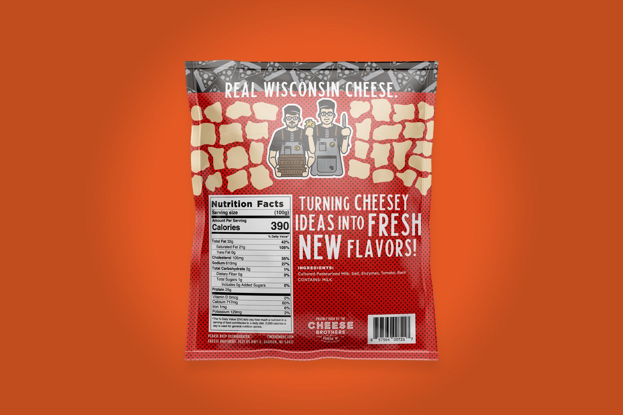 Cheese Brothers, Inc. Cheese Curds Tomato Basil Cheese Curds *Ships Fresh Daily*