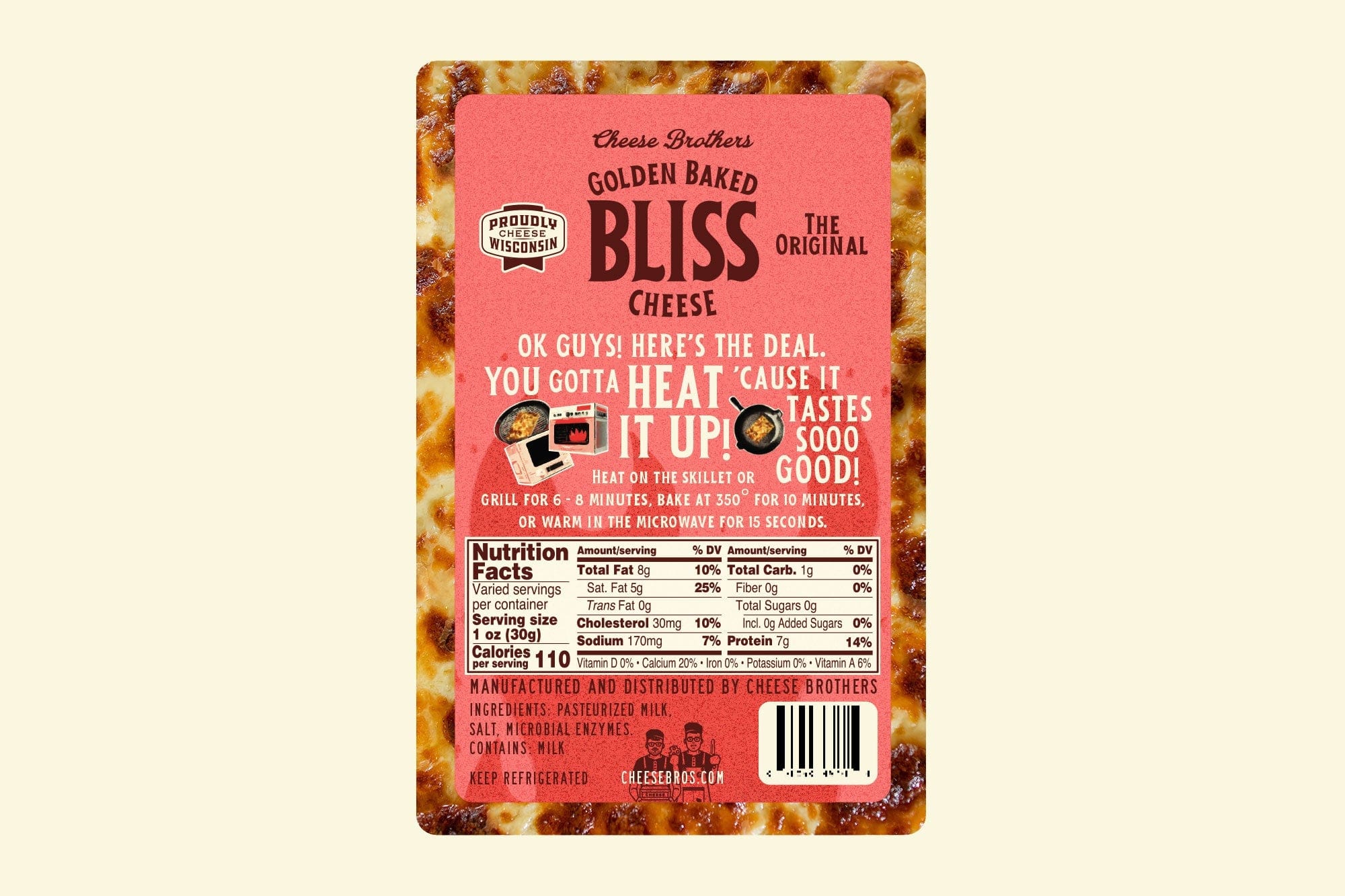 Golden Baked Bliss Cheese - My American Goods