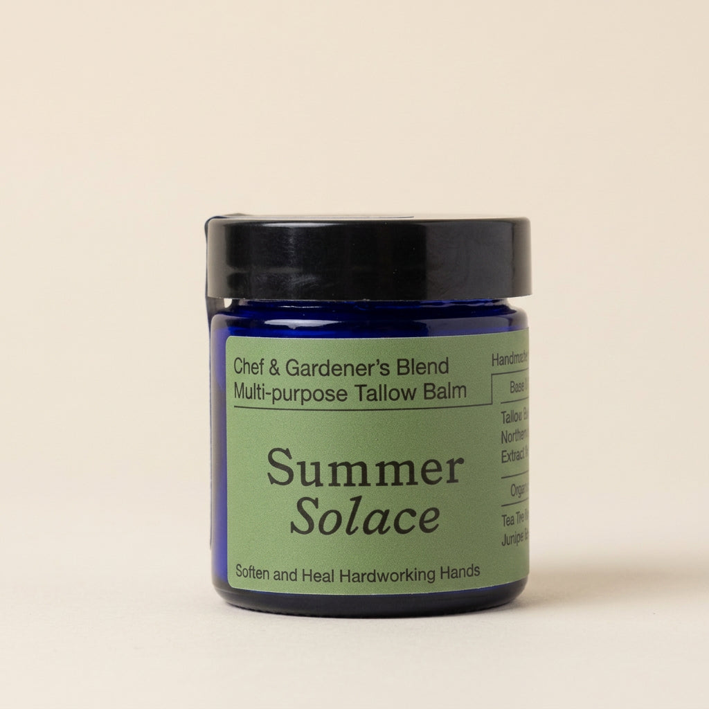 Summer Solace Tallow Tallow Balm Small 50 mL Chef & Gardener’s Healing Balm – Rosemary, Myrrh & Tea Tree