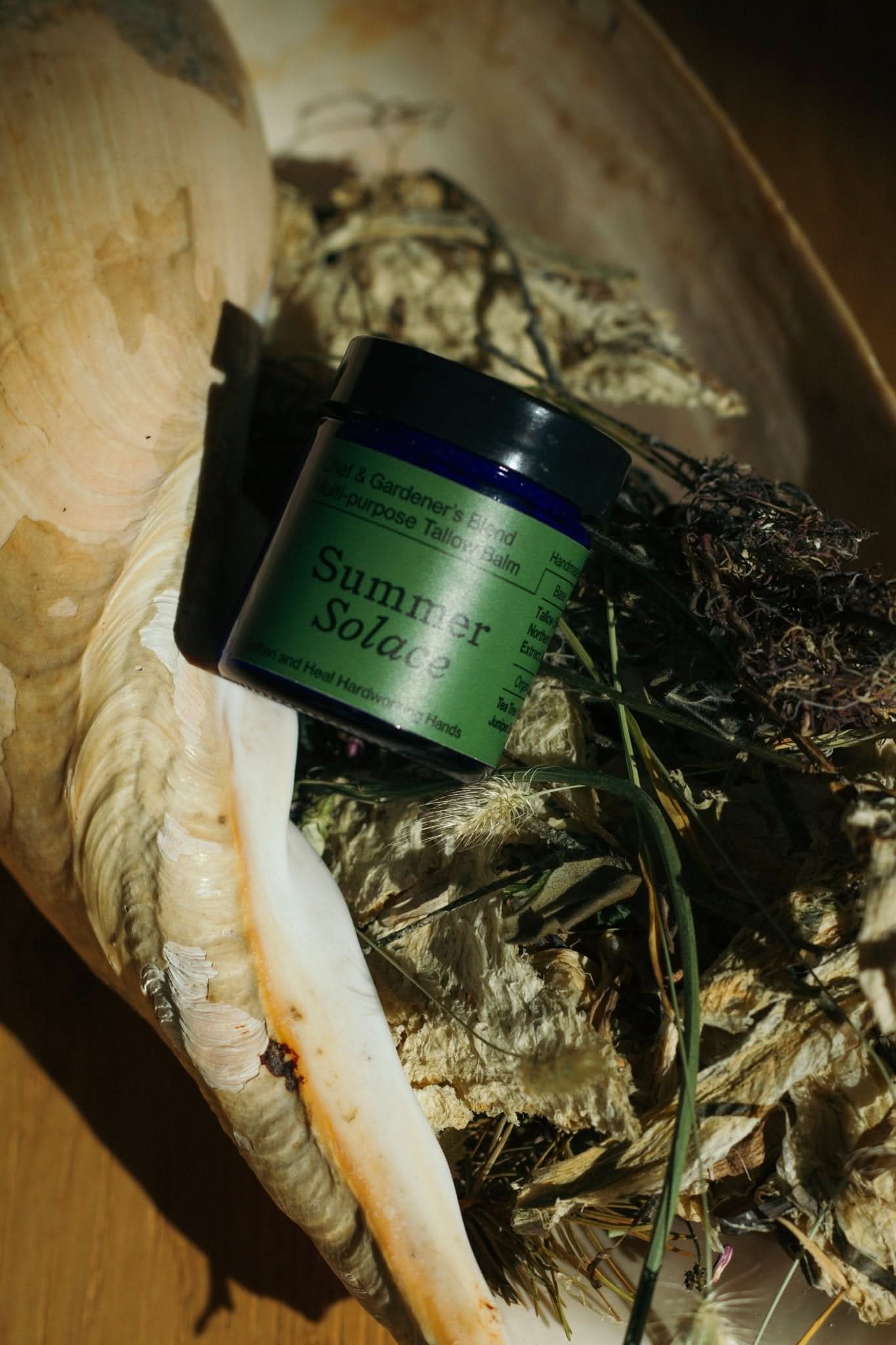 Summer Solace Tallow Tallow Balm Chef & Gardener’s Healing Balm – Rosemary, Myrrh & Tea Tree