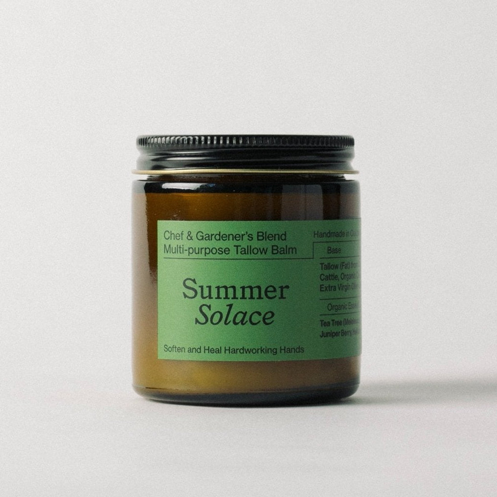 Summer Solace Tallow Tallow Balm Chef & Gardener’s Healing Balm – Rosemary, Myrrh & Tea Tree