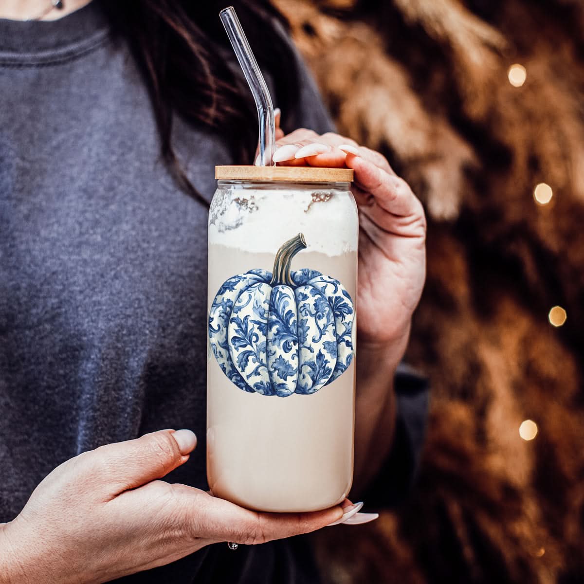 Chinoiserie Pumpkin 20oz - My American Goods