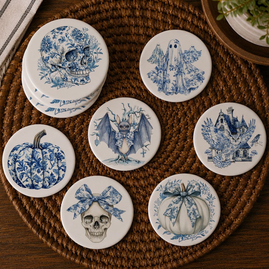 Gia Roma Coaster Chinoiserie Halloween Coasters