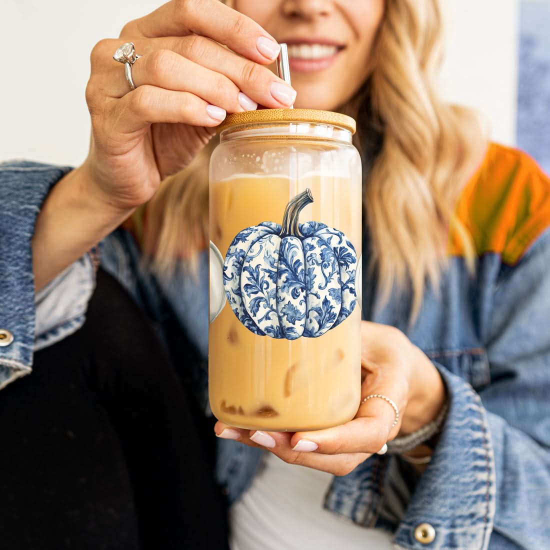 Chinoiserie Pumpkin 20oz - My American Goods