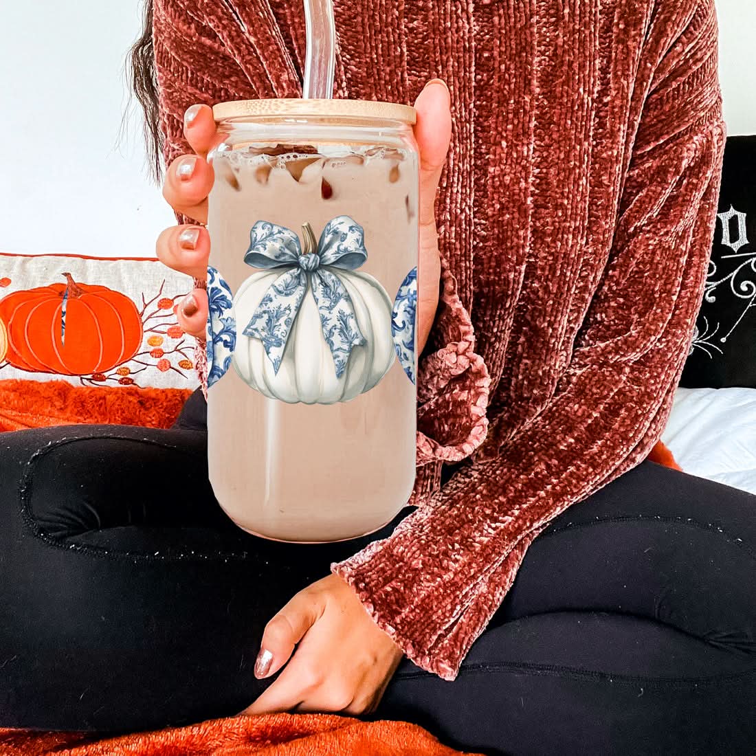 Chinoiserie Pumpkin 20oz - My American Goods