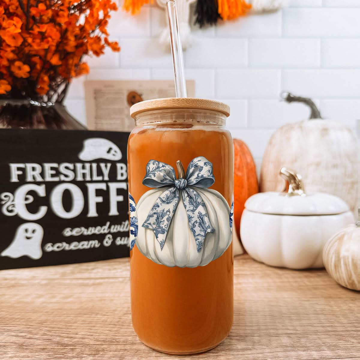 Chinoiserie Pumpkin 20oz - My American Goods