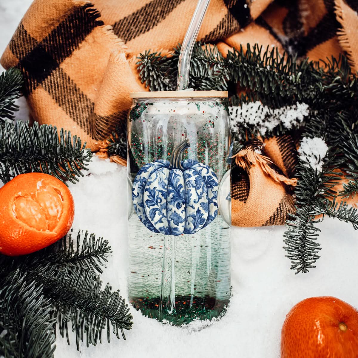 Chinoiserie Pumpkin 20oz - My American Goods