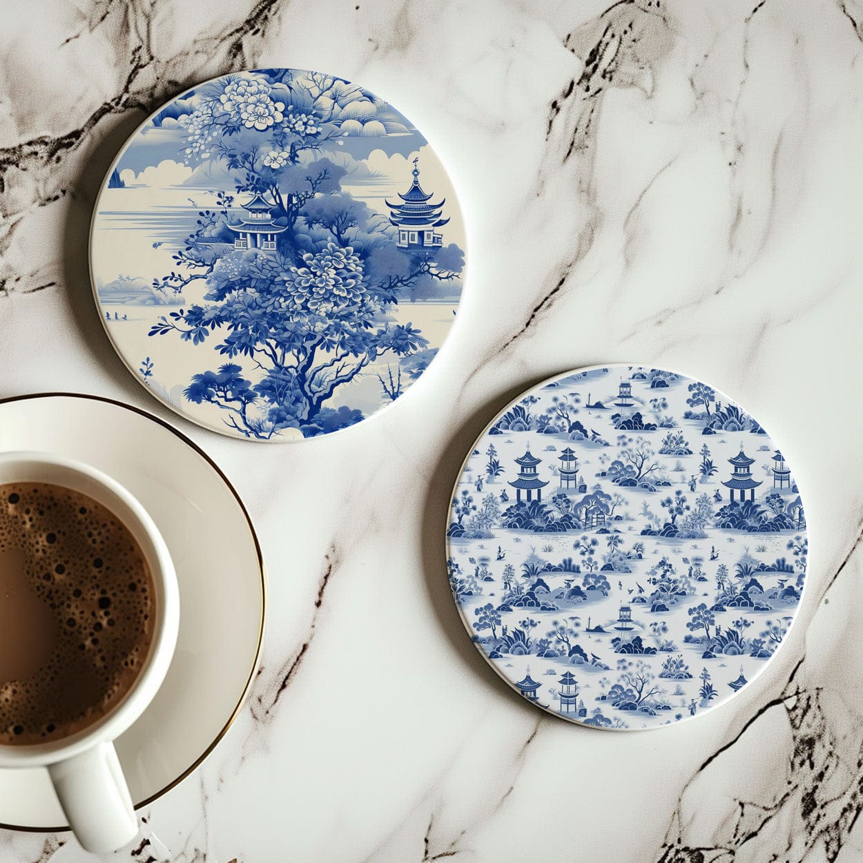 Gia Roma Coaster Chinoiserie Coasters