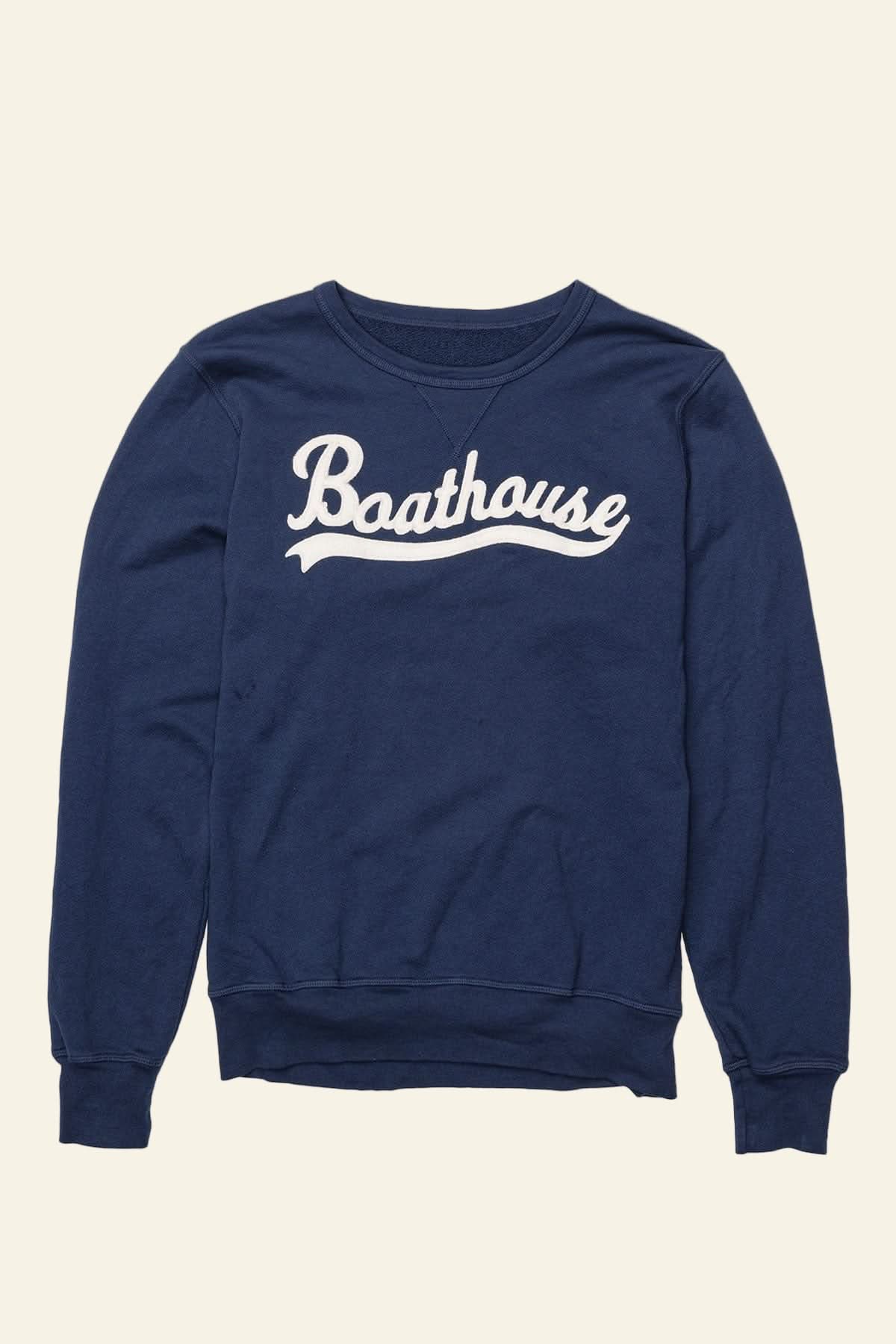 Boathouse unisex crew neck sweatshirt Navy / X-Small Classic Felt Boathouse Unisex Sweatshirt