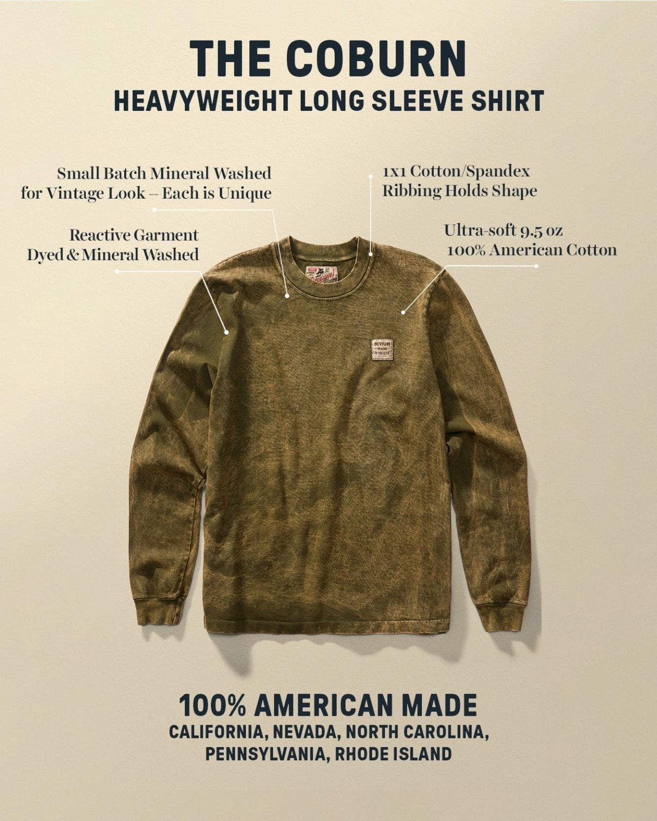 Coburn Heavyweight Long Sleeve Shirt - My American Goods