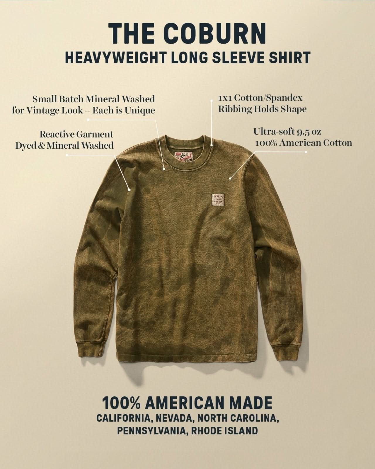 Coburn Heavyweight Long Sleeve Shirt - My American Goods
