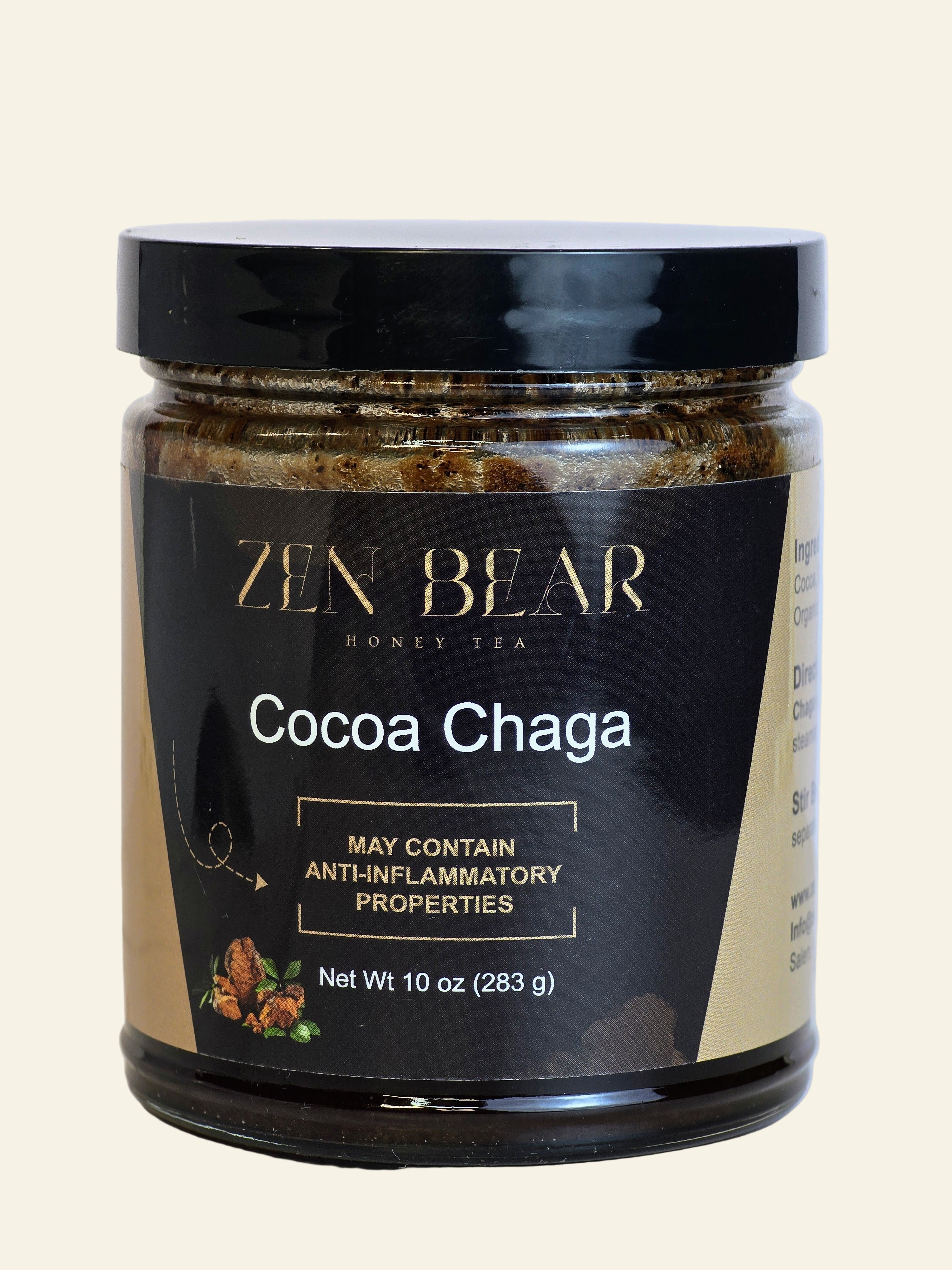 Cocoa Chaga – Honey Cocoa with Chaga Mushroom for Immune & Energy Support (10 oz)